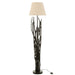 Standing Lamp Branches Chestnut Wood Black-Vloerlampen-J-Line