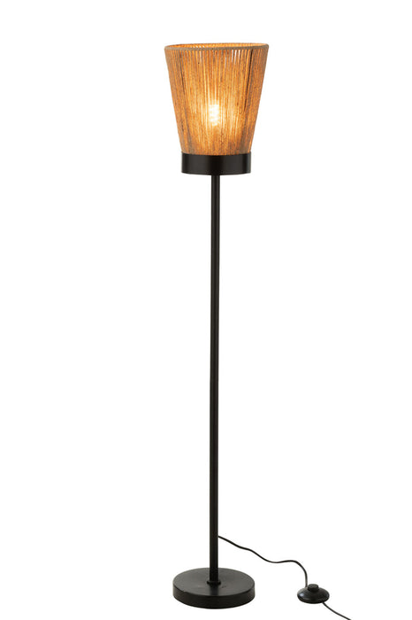 Standing Lamp Luna Jute Beige Large-Vloerlampen-J-Line