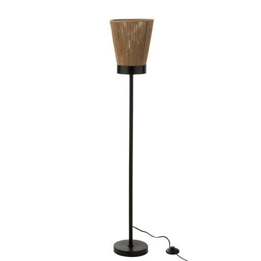 Standing Lamp Luna Jute Beige Large-Vloerlampen-J-Line