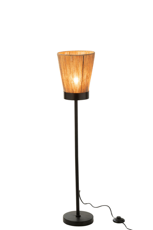 Standing Lamp Luna Jute Beige Medium-Vloerlampen-J-Line