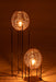 Standing Lamp On Frame Metal/Rattan Natural-Vloerlampen-J-Line