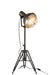 Standing Lamp Round Metal Grey-Vloerlampen-J-Line