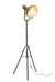 Standing Lamp Round Metal Grey-Vloerlampen-J-Line