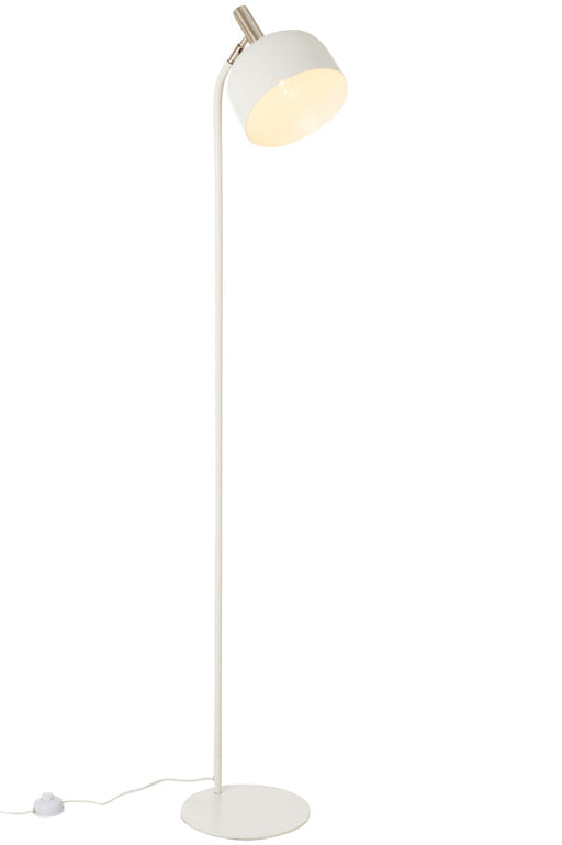 Standing Lamp Tilt Metal White/Gold-Vloerlampen-J-Line