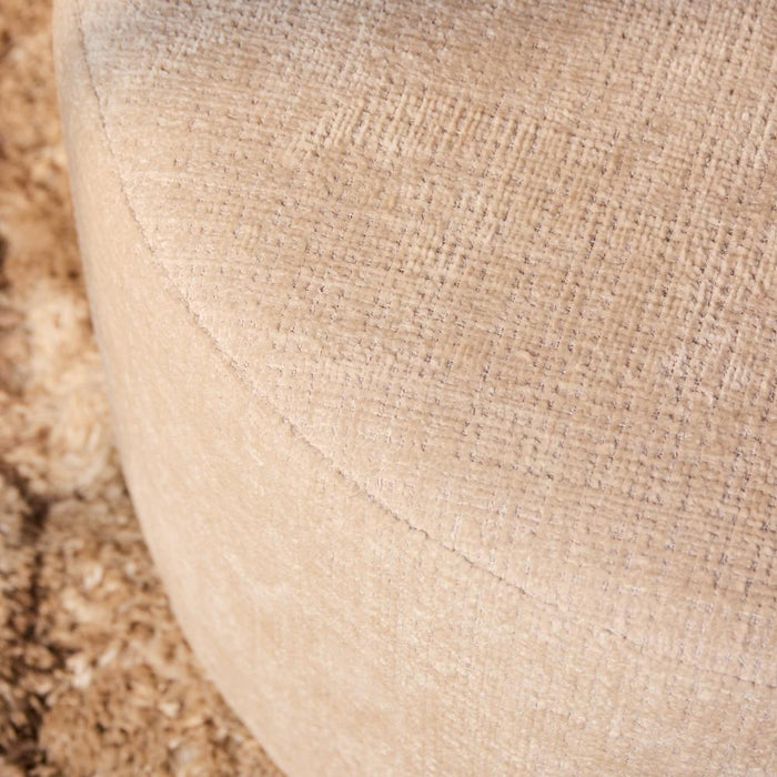 StarFurn MySofa My Bank Poef | Rond | 80 cm | Cremona 02 | Beige-Poefs-Starfurn