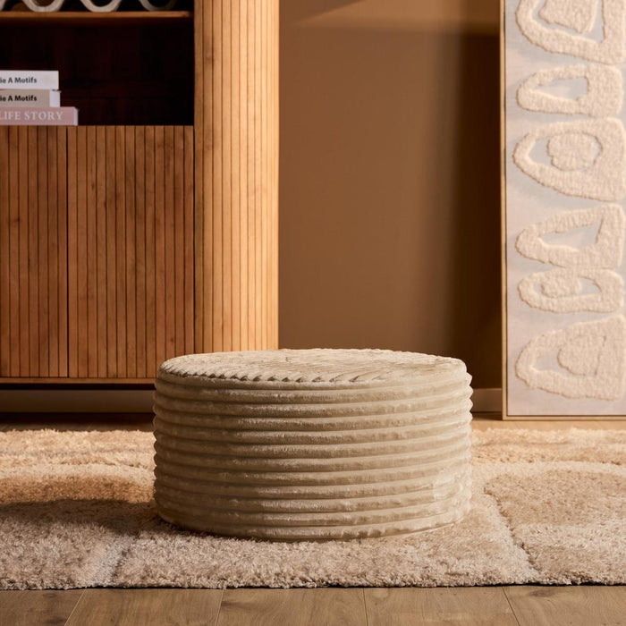 StarFurn MySofa Poef | Rond | 60 cm | Tilia 03 | Beige-Poefs-Starfurn