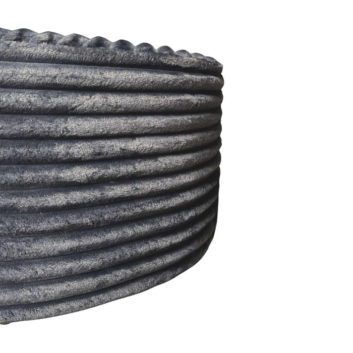 StarFurn MySofa Poef | Rond | 60 cm | Tilia 85 | Antraciet-Poefen-Starfurn