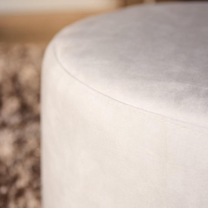 StarFurn MySofa Poef | Rond | 80 cm | Adore 102 | Crème-Poefs-Starfurn