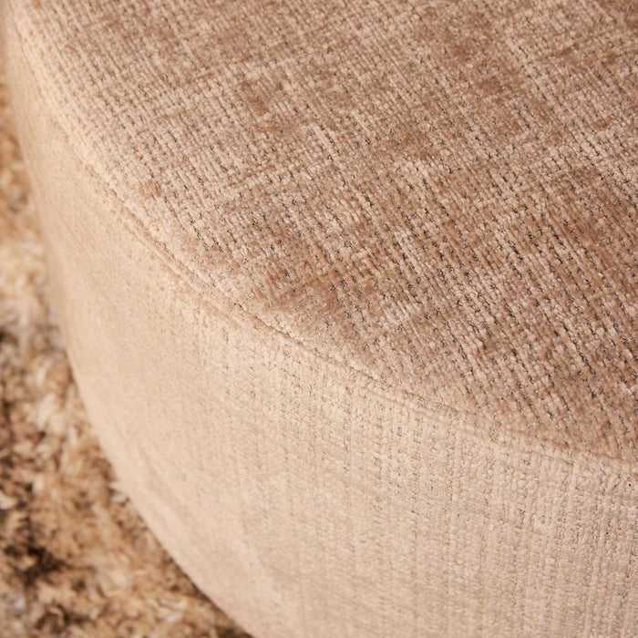 StarFurn MySofa Poef | Rond | 80 cm | Cremona 14 | Taupe-Poefen-Starfurn