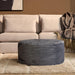 StarFurn MySofa Poef | Rond | 80 cm | Tilia 85 | Antraciet-Poefen-Starfurn