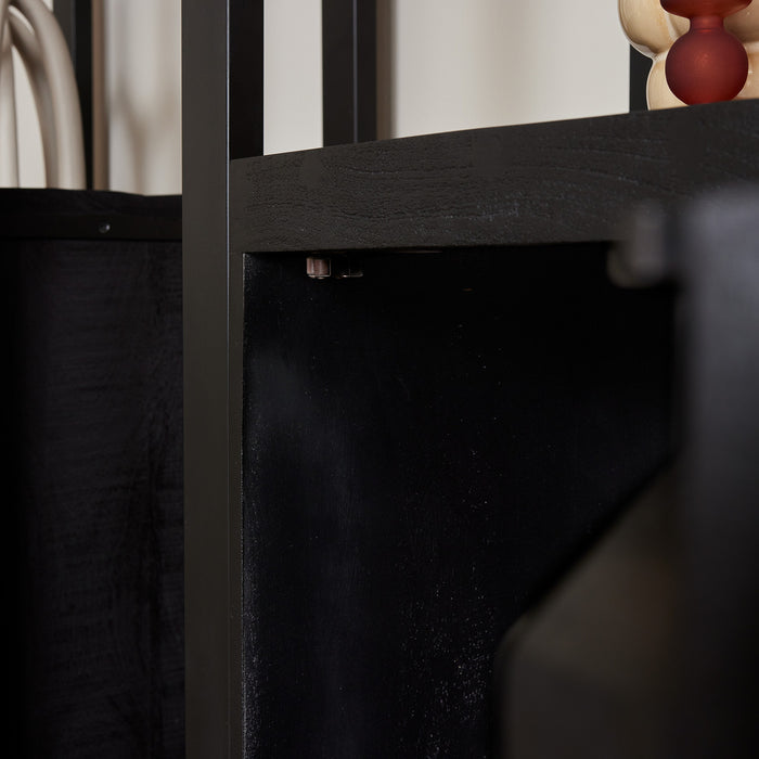 Starfurn Boekenkast Boaz Black | 1 deur-Boekenkasten-Starfurn