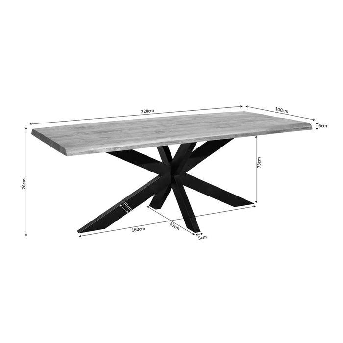 Starfurn Boomstamtafel Denver | 220 cm-Eettafels-Starfurn