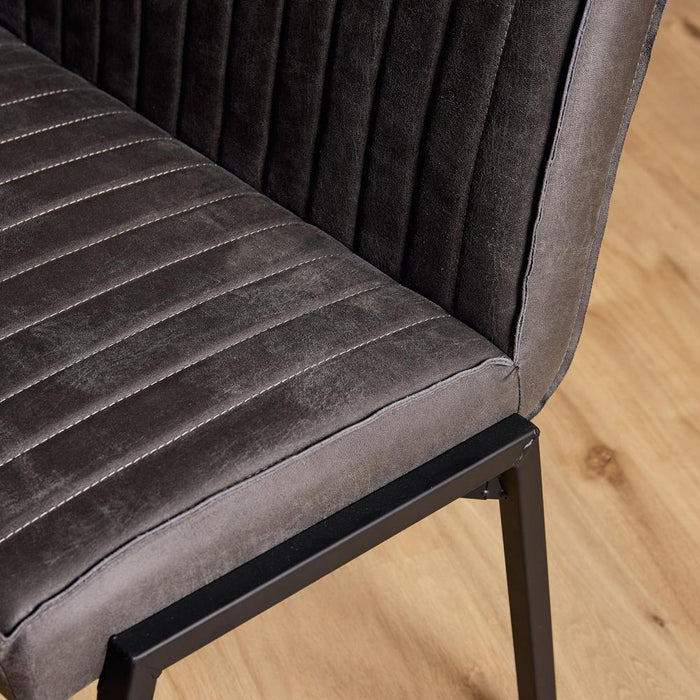 Starfurn Eetkamerbank Tivoli Bull | 155 cm | Antraciet-Eetkamerbanken-Starfurn