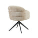 Starfurn Eetkamerstoel Bella | Beige | Poot Black | Met armleuning-Eetkamerstoelen-Starfurn
