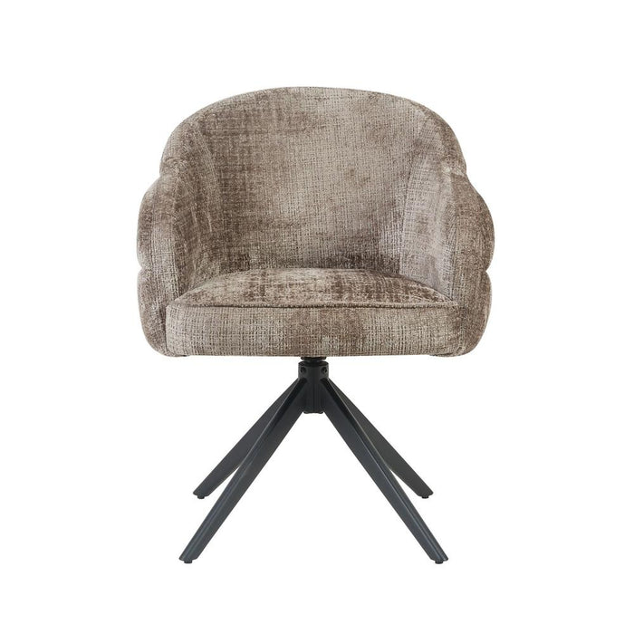 Starfurn Eetkamerstoel Bella | Clay | Poot Black | Met armleuning-Eetkamerstoelen-Starfurn