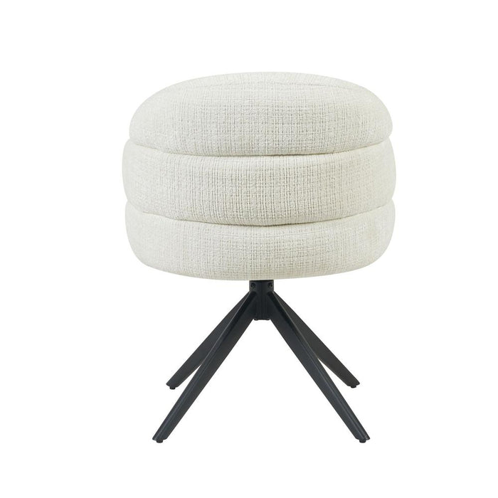 Starfurn Eetkamerstoel Bella | Off White | Poot Black | Met armleuning-Eetkamerstoelen-Starfurn
