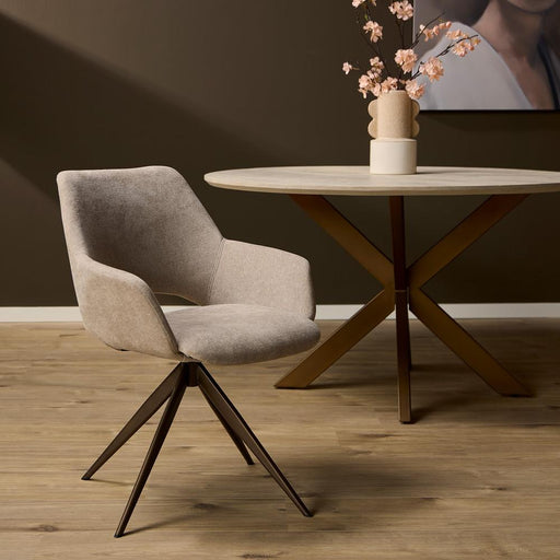 Starfurn Eetkamerstoel Daisy | Beige-Eetkamerstoelen-Starfurn