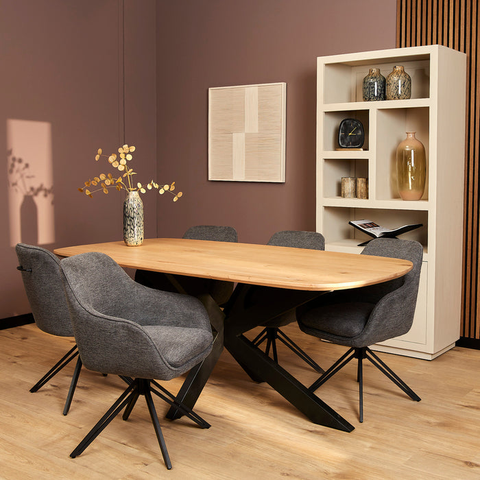 Starfurn Eetkamerstoel Jens | Antraciet-Eetkamerstoelen-Starfurn