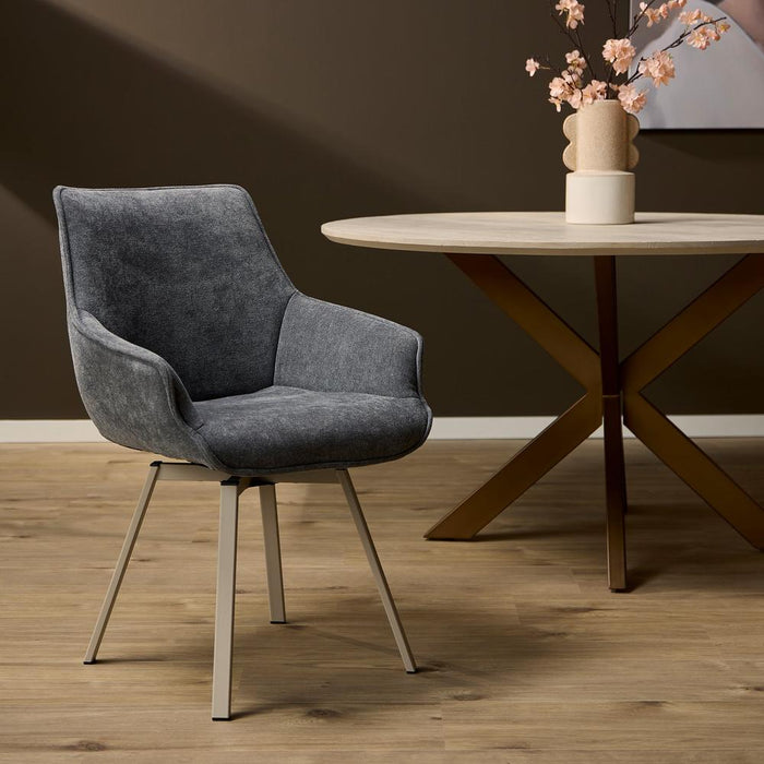 Starfurn Eetkamerstoel Mees | Antraciet-Eetkamerstoelen-Starfurn