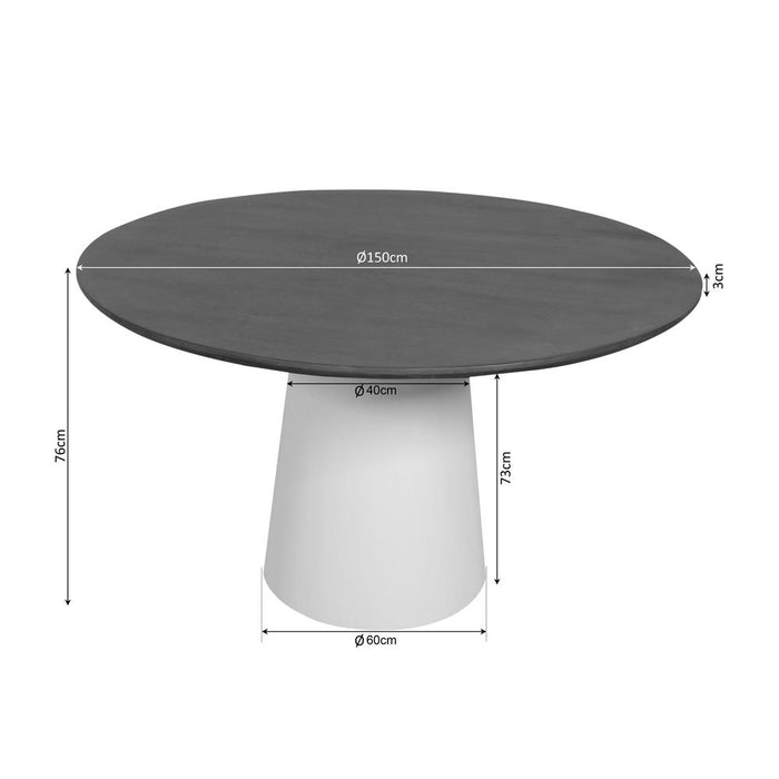 Starfurn Eettafel Madison Brown | 150 cm-Eettafels-Starfurn