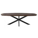 Starfurn Eettafel Madison Brown | 280 cm | Deens Ovaal | Poot Black-Eettafels-Starfurn