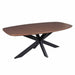 Starfurn Eettafel Madison Walnut | 280 cm | Deens Ovaal | Poot Black-Eettafels-Starfurn