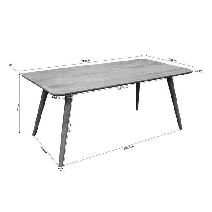 Starfurn Eettafel Omaha | 200 cm-Eettafels-Starfurn
