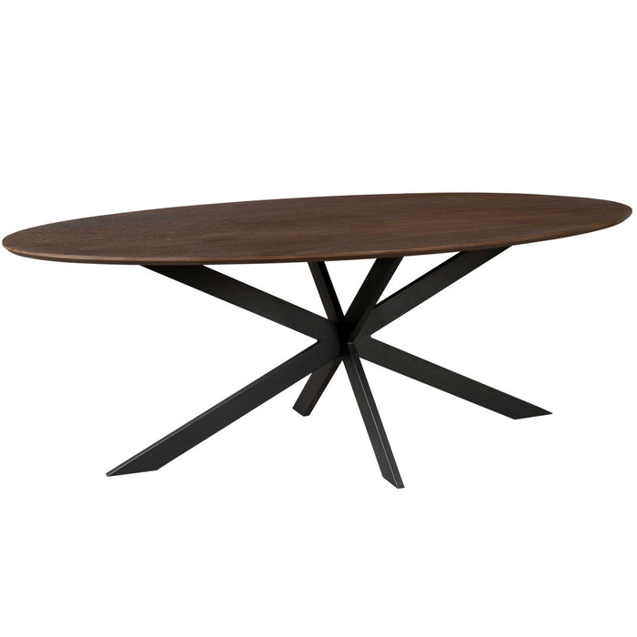 Starfurn Eiken eettafel Ferris | Ovaal 210 cm | Brown-Meubels-STARFURN