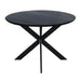 Starfurn Eiken eettafel Ferris | Rond 110 cm | Zwart-Eettafels-Starfurn