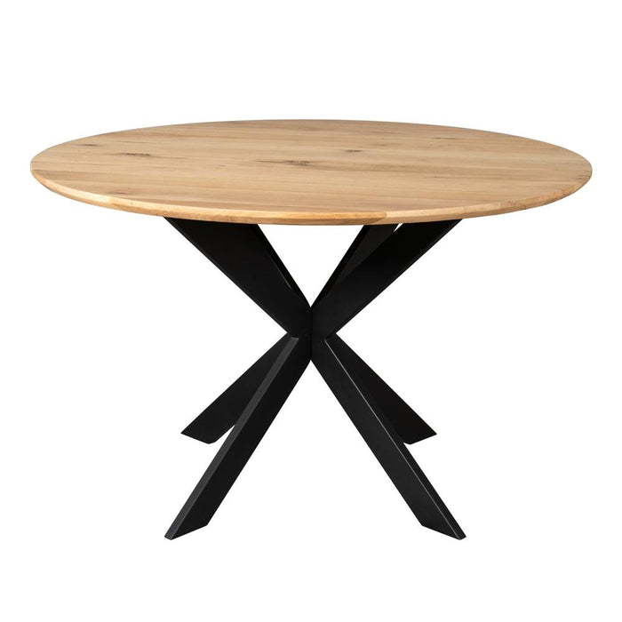 Starfurn Eiken eettafel Ferris | Rond 130 cm | Naturel-Eettafels-Starfurn