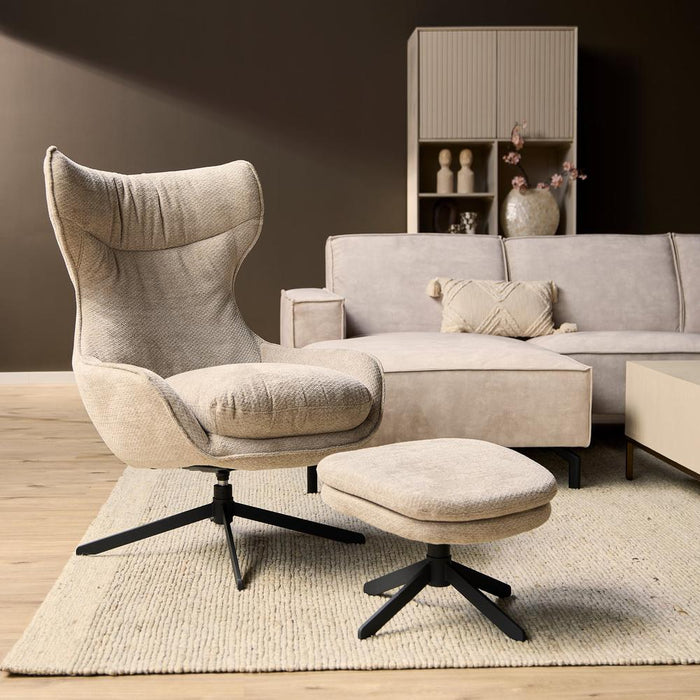 Starfurn Fauteuil Olivia | Taupe-Fauteuils-Starfurn