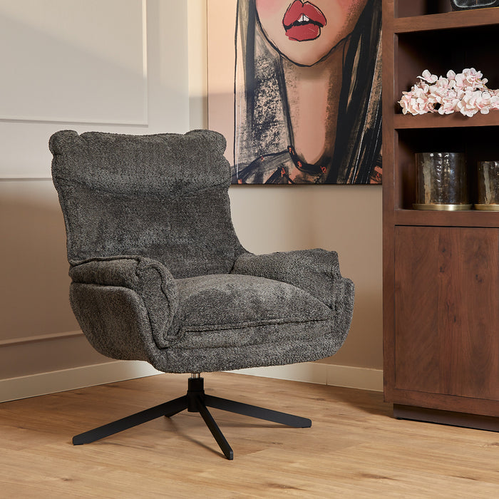 Starfurn Fauteuil Vera | Dark Grey-Fauteuils-Starfurn