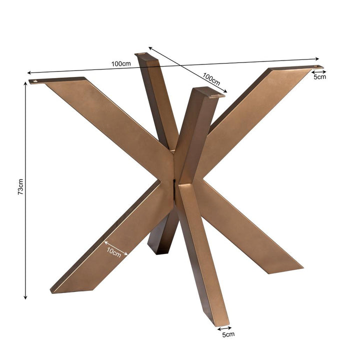 Starfurn Matrixpoot | rond | Bronze-Tafelpoten-Starfurn