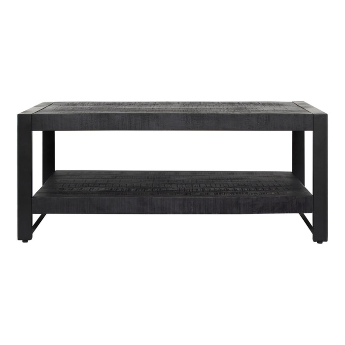 Starfurn Salontafel Boaz Black met onderblad | 110 cm-Salontafels-Starfurn