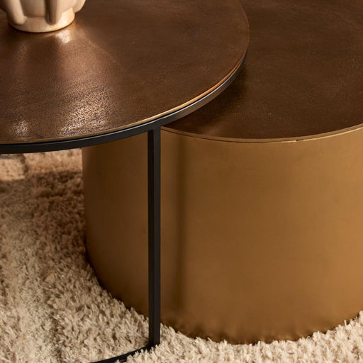 Starfurn Salontafel Luna | Gold | Set van 2-Salontafels-Starfurn