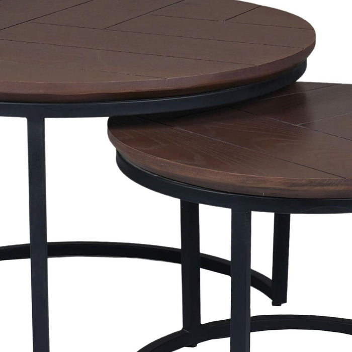 Starfurn Salontafel Otik Black Oak | 70 cm | set van 2-Salontafels-Starfurn