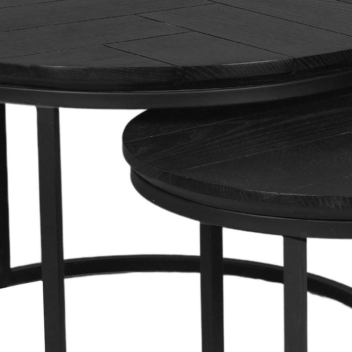 Starfurn Salontafel Otik Black Oak | 70 cm | set van 2-Salontafels-Starfurn