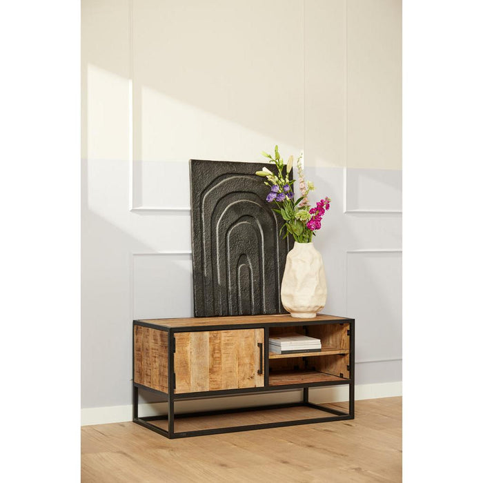Starfurn Tv meubel Denver | Mangohout en staal | 100 cm-TV-meubels-Starfurn