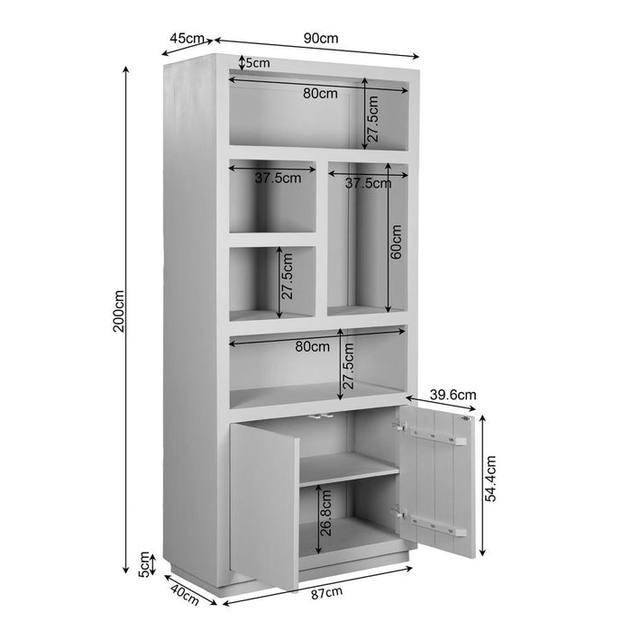 Starfurn Vakkenkast Brussel Brown | 90 cm-Vakkenkasten-Starfurn
