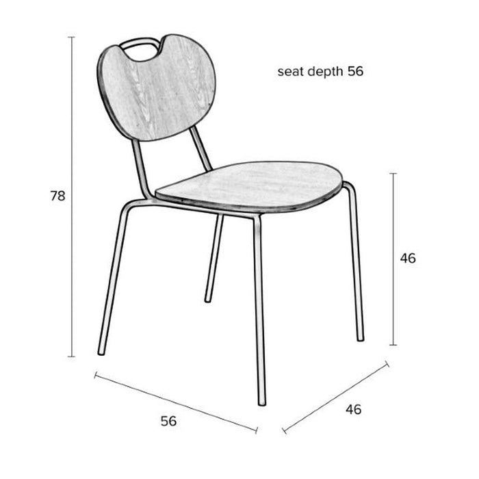 Stoel Aspen Wood Black-Eetkamerstoelen-Creating Home