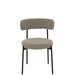 Stoel Boucle multiplex/polyester grijs/zwart-J-Line