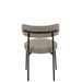 Stoel Boucle multiplex/polyester grijs/zwart-J-Line
