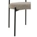 Stoel Boucle multiplex/polyester grijs/zwart-J-Line