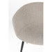 Stoel Charly | Beige | met zwarte poten-Eetkamerstoelen-Creating Home