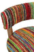 Stoel Chindi Hout/Textile Mix 60x68x72 cm-Eetkamerstoelen-J-Line