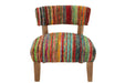 Stoel Chindi Hout/Textile Mix 60x68x72 cm-Eetkamerstoelen-J-Line