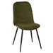 Stoel Claire metaal/textiel groen-Eetkamerstoelen-J-Line