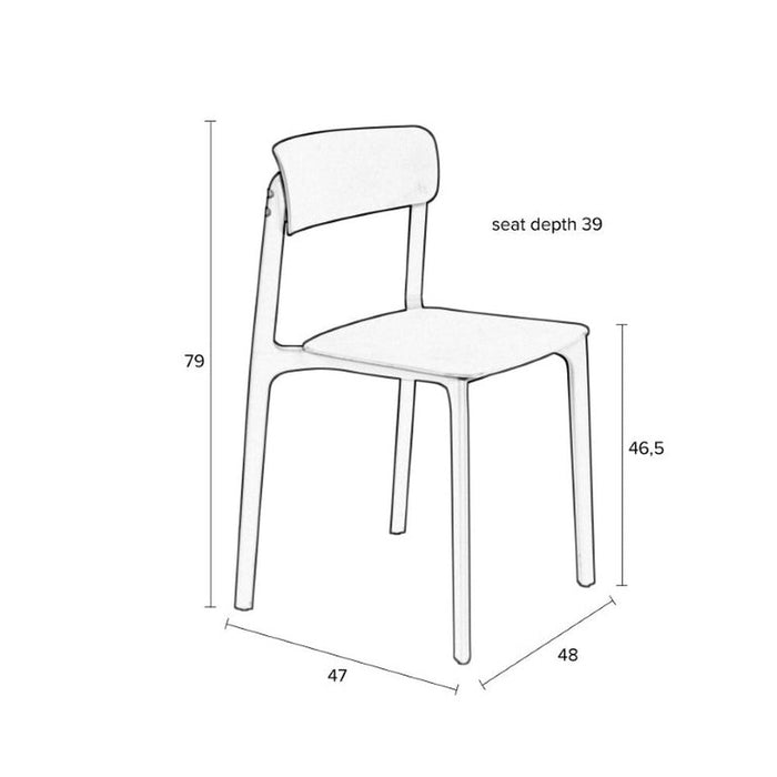 Stoel Clive Light Green-Eetkamerstoelen-Creating Home