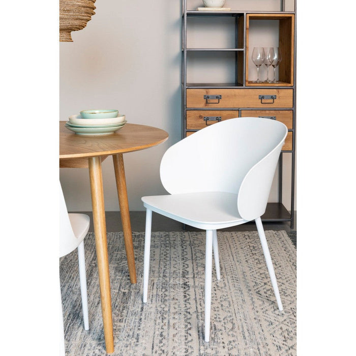 Stoel Gigi All White-Eetkamerstoelen-Creating Home