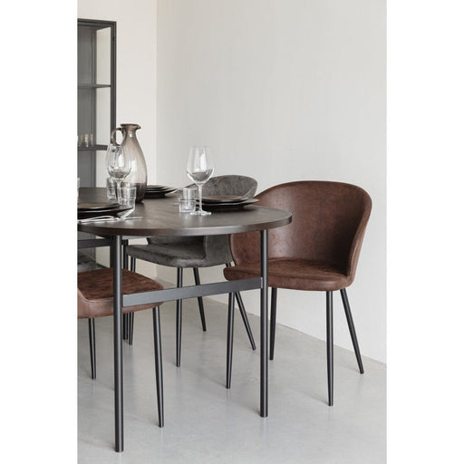 Stoel Hadid Brown-Eetkamerstoelen-Creating Home